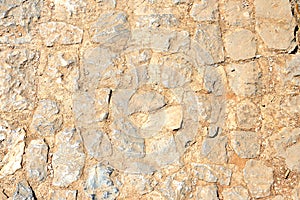Old stone footpath. Abstract background