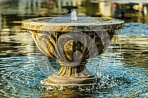 Old stone fountain