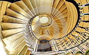 Old Stone Helical Elliptical Staircase photo