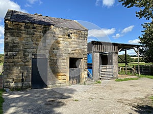 Stone horse stables, close to, Pool Road, Otley, Yorkshire, UK photo