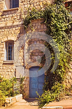 Old stone house in Safed, Upper Galilee, Israel