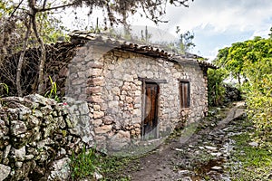 Old stone house in the village of Igatu, Chapada Diamantina, Andarai, Bahia in Brazil