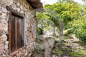 Old stone house in the village of Igatu, Chapada Diamantina, Andarai, Bahia in Brazil
