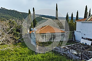 Old stone house in the village of Theologos,Thassos island, Greece