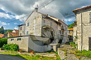 Old stone houses at Pobbio Superiore