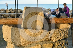 An old stone mill near a restaurant in Cyprus 2