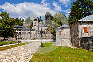 Old stone Monastery in Cetinje, Montenegro photo
