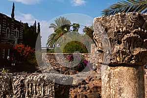 Old stone pillars, Galilee Israel