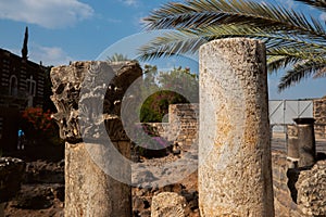 Old stone pillars, Galilee Israel