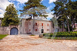 Old stone residence in Cetinje, Montenegro.