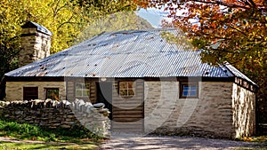 Old Stone Settlers Cottage In Arrowtown New Zealand