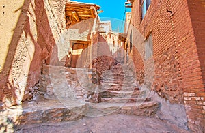 The old stone staircase, Abyaneh, Iran