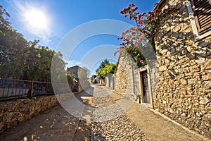 Old stone steets of Stari Grad photo