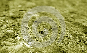 Old stone surface with blur effect in yellow tone