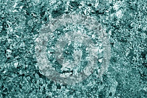 Old stone surface in cyan tone