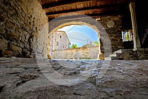 Old stone town gate of Roc