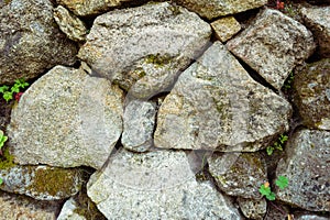 Old stone wall. ancient wall. masonry texture, stonework pattern