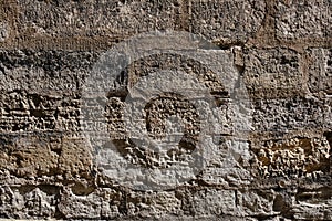 Old stone wall. ancient wall. masonry texture, stonework pattern background