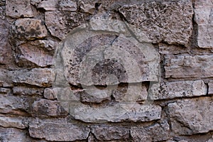 Old stone wall. ancient wall. masonry texture, stonework pattern background