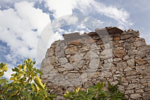 Old stone wall in centar vilage