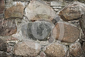 Old stone wall close-up