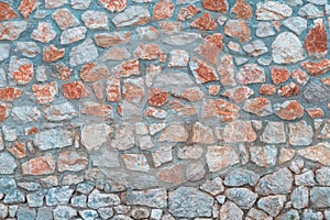 Old stone wall facade pattern as background