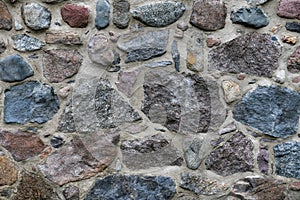Old stone Wall with Lots of Texture and Color.