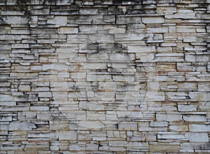 Old stone wall texture background for interior exterior decoration and industrial construction concept design.