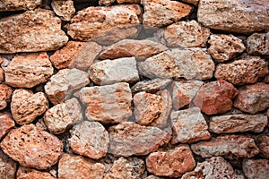 Old stones wall texture in a background