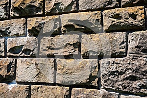 Old stone wall. Texture, background