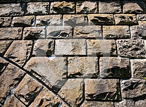 Old stone wall. Texture, background