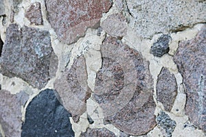 Old stone wall texture. Old house stone wall