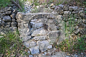 Old stone water stream path, now dry