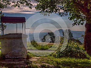 Old, stone, water well