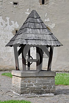 Old stone well in Cerveny klastor