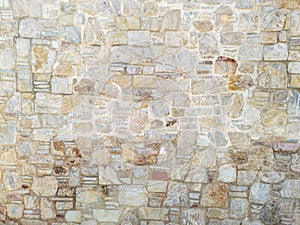 Old stonewall background texture. Cobblestone, floor backdrop