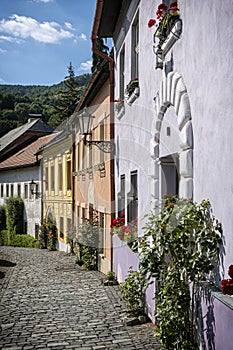 Stará ulice v Banské Štiavnici, Slovensko