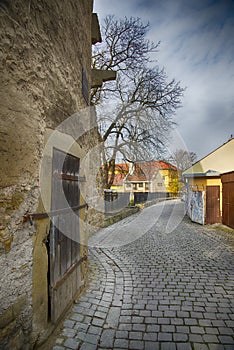 Old street in Bardejov town