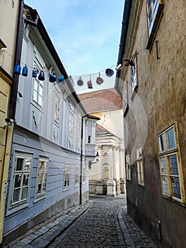 Old street in Bratislava Slovakia