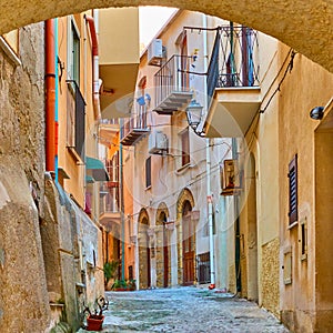 Old street in Cefalu