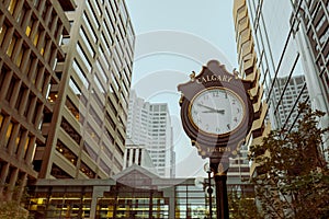 Old Street Clock in Calgary