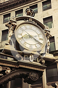 Old street clock in downtown Pittsburgh