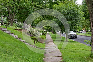 An old street in Davenport, Iowa