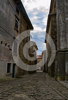 Old Street in GroÅ¾njan, Istria