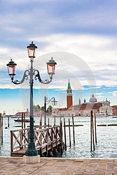 Old street lantern in Venice, Italy