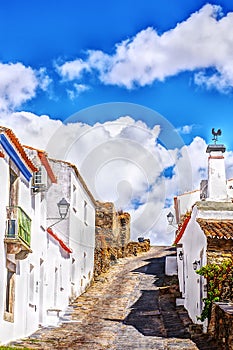 old street in Monsaraz village, alentejo region