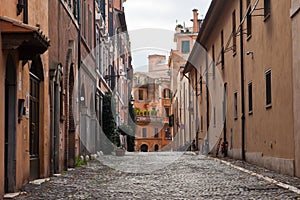 Old street in Rome, Italy