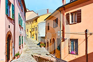 Old street in Santarcangelo di Romagna