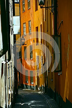 Old street in Stockholm