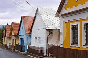 Old street. Village Liptovsky Jan in Slovakia. Slovakia